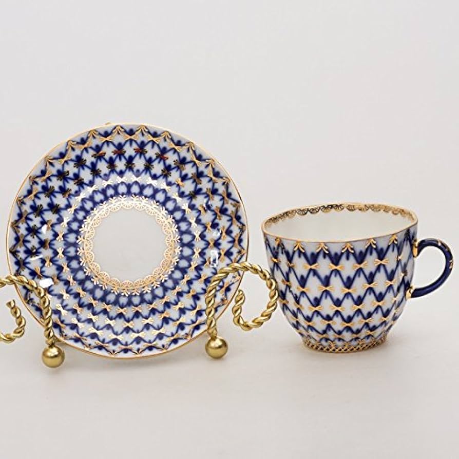 ロモノーソフ LOMONOSOV コバルトネット カップソーサー プレート ペア 2025年最新】ロモノーソフ コバルトネット カップの人気アイテム